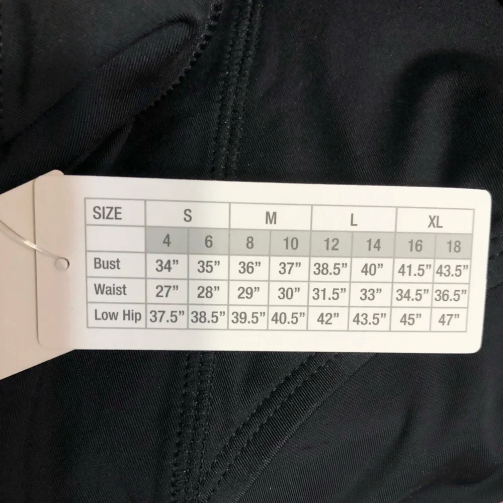 JANTZEN Black Cap Sleeve Sporty Zip Front Paddle-suit